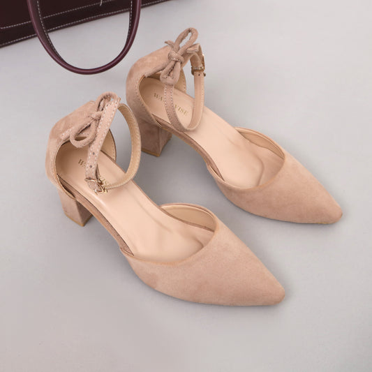 Toffee Grace Shoes - Block Heel