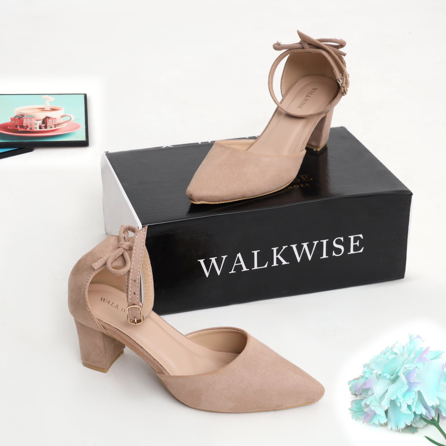 Toffee Grace Shoes - Block Heel